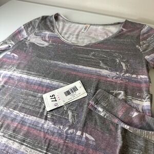 Disney LuLaRoe Lynnae Long Sleeve Shirt Dragons Striped Size M New With Tags